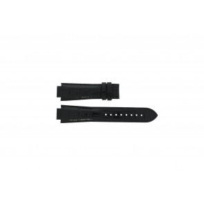 Tissot horlogeband T601.521.13 - T610014537 / T60.1.521.52 Croco leder Zwart 18mm